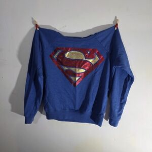 DC Comics Blue Superman Logo Sweater